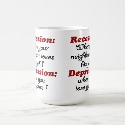 RECESSIE - DEPRESSIE KOFFIEMOK (Center)