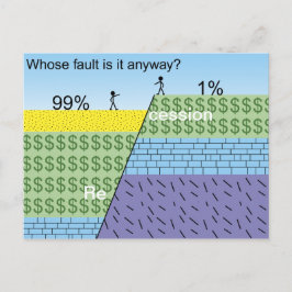 Recessiefout Briefkaart