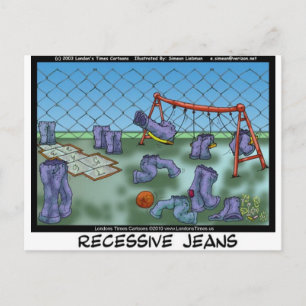 Recessieve Broeken Grappige Cadeaus T-shirts & Ver Briefkaart
