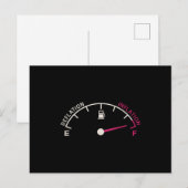 Recession Deflation Fuel gauge Briefkaart (Voorkant / Achterkant)