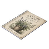 recetario botanico de bolsillo notitieboek (Linkerzijde)