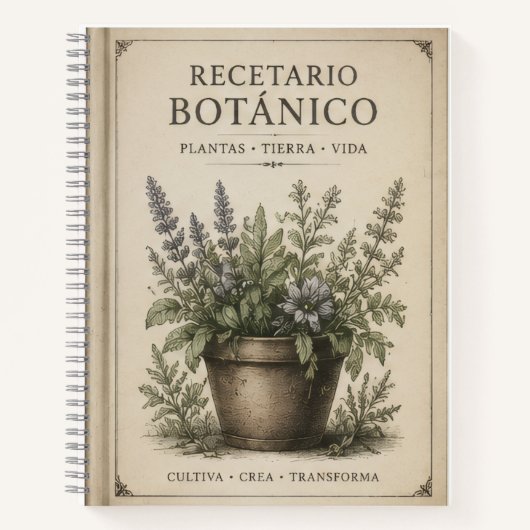 recetario botanico notitieboek (Voorkant)