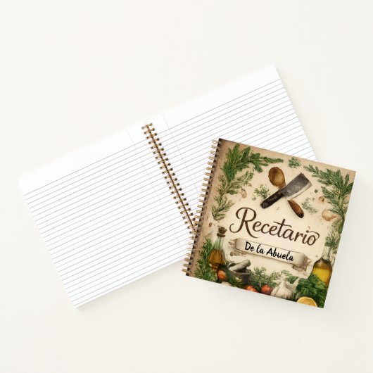recetario de la abuela notitieboek (Binnen)
