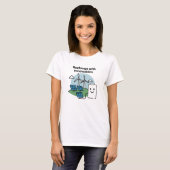 Recharge With Renewables Clean Energy Smile Design T-shirt (Voorkant volledig)