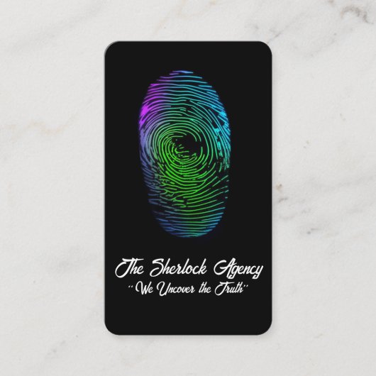 Rechercheur Agentschap/Visitekaartje Veiligheid Visitekaartje (Voorkant)