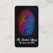 Rechercheur Agentschap/Visitekaartje Veiligheid Visitekaartje (Voorkant)