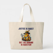 Rechercheur Banaan in loopgravenjas lost mysteries Grote Tote Bag (Achterkant)