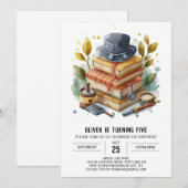 Rechercheur betoverde kinderen verjaardag kaart (Voorkant / Achterkant)