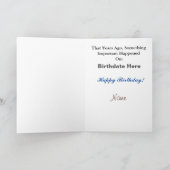 Rechercheur Birthday Card to Customise Kaart (Binnen)