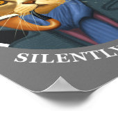 Rechercheur Cat - Zwijg je beoordelen Poster (Hoek)