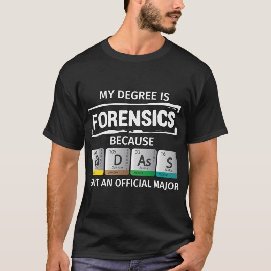 Rechercheur Forensische Criminaliteit T-shirt (Voorkant)