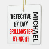 Rechercheur Grillmaster CUSTOM Keramisch Ornament (Links)