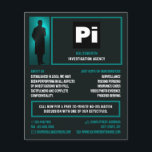 rechercheur Logo, privé rechercheur Flyer<br><div class="desc">Rechercheur Logo,  privé rechercheur Flyer bij de Visitekaartje winkel.</div>