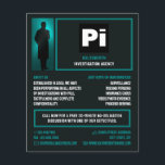 rechercheur Logo, privé rechercheur Flyer<br><div class="desc">Rechercheur Logo,  privé rechercheur Flyer bij de Visitekaartje winkel.</div>