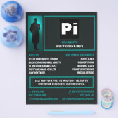 rechercheur Logo, privé rechercheur Flyer (Enkel)