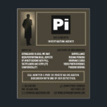 rechercheur Logo, privé rechercheur Flyer<br><div class="desc">Rechercheur Logo,  privé rechercheur Flyer bij de Visitekaartje winkel.</div>