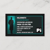 rechercheur Logo, privé rechercheur Visitekaartje (Achterkant)