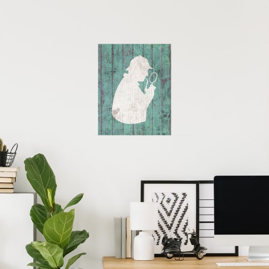  rechercheur - Onderzoeker Poster (Thuiskantoor)