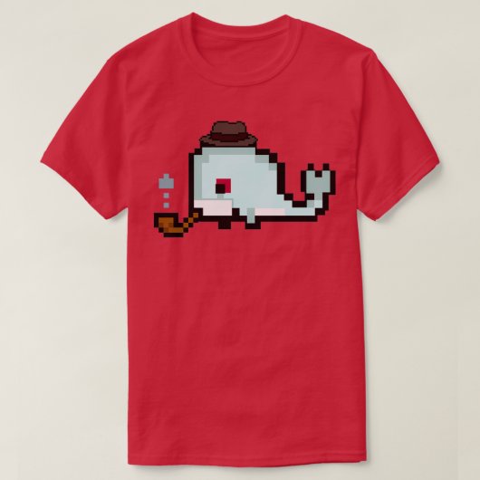 rechercheur Pixel Whale T-shirt (Design voorkant)