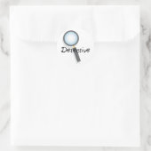 rechercheur ronde sticker (Tas)