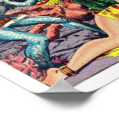 Rechercheur ruimtevaart uit Golden Age Comic Art Poster (Hoek)