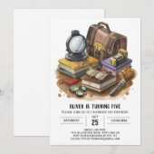 Rechercheur Schattige Mystery Birthday Kaart (Voorkant / Achterkant)