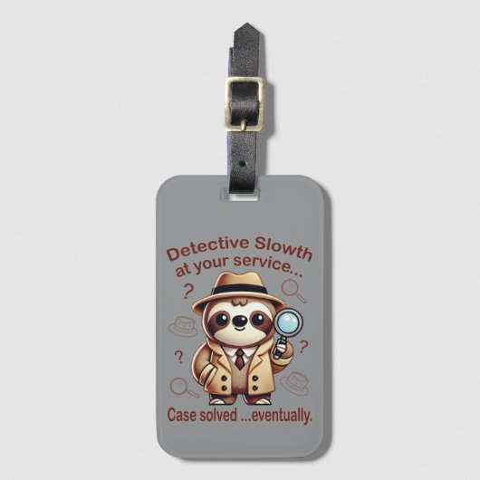 Rechercheur Sloth - Sloth Private Eye Bagagelabel (Voorkant (verticaal))