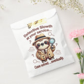 Rechercheur Sloth - Sloth Private Eye Bedankzakje (Gezegeld)