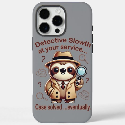 Rechercheur Sloth - Sloth Private Eye Case-Mate iPhone Case (Achterkant)
