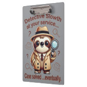 Rechercheur Sloth - Sloth Private Eye Klembord (Links)