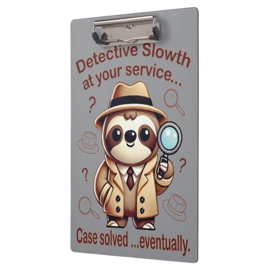 Rechercheur Sloth - Sloth Private Eye Klembord (Links)