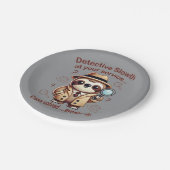 Rechercheur Sloth - Sloth Private Eye Papieren Bordje (Gekanteld)