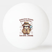 Rechercheur Sloth - Sloth Private Eye Pingpongbal (Achterkant)