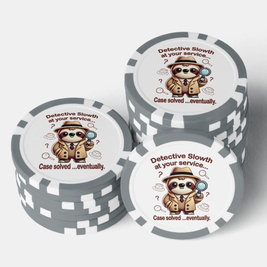 Rechercheur Sloth - Sloth Private Eye Poker Chips (Opstapeling)
