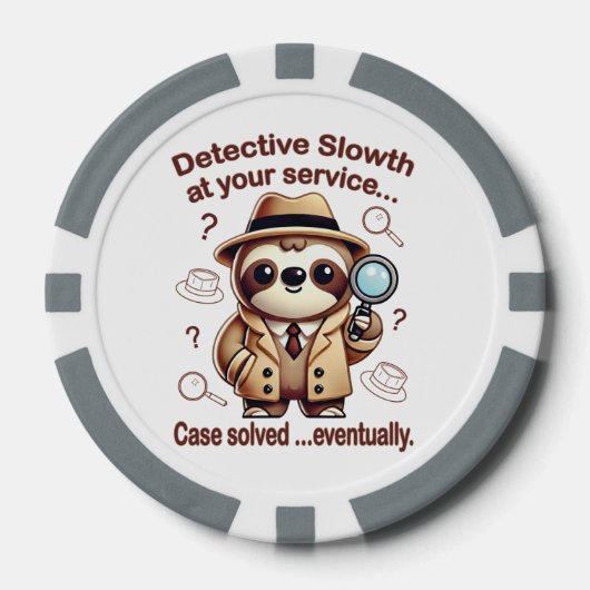 Rechercheur Sloth - Sloth Private Eye Poker Chips (Voorkant)
