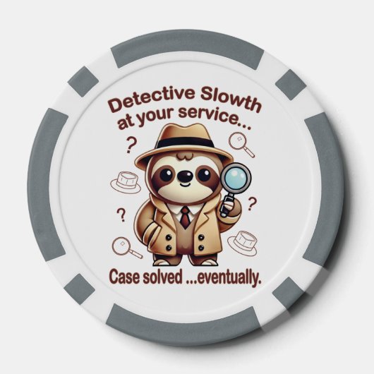 Rechercheur Sloth - Sloth Private Eye Poker Chips (Achterkant)