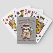 Rechercheur Sloth - Sloth Private Eye Pokerkaarten (Achterkant)