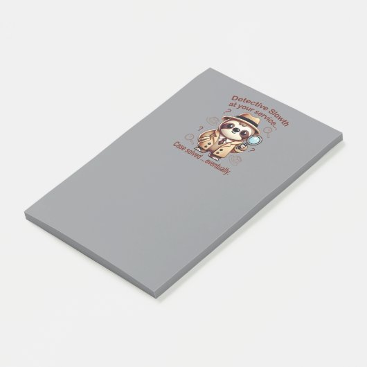Rechercheur Sloth - Sloth Private Eye Post-it® Notes (Schuin)