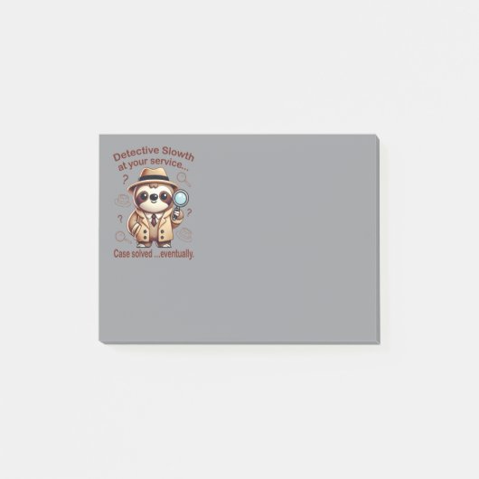 Rechercheur Sloth - Sloth Private Eye Post-it® Notes (Voorkant)