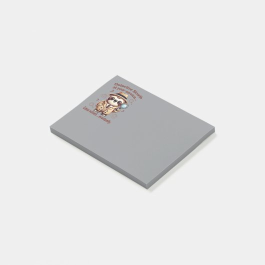 Rechercheur Sloth - Sloth Private Eye Post-it® Notes (Schuin)