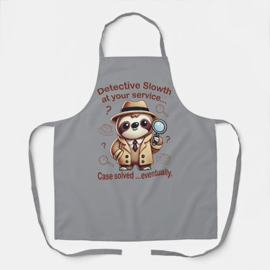 Rechercheur Sloth - Sloth Private Eye Schort (Voorkant)