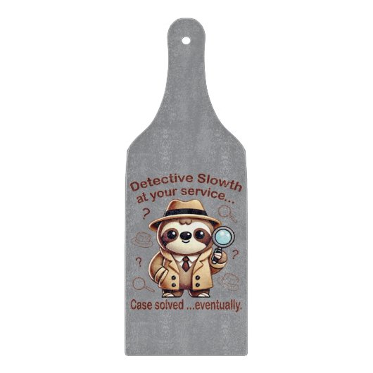 Rechercheur Sloth - Sloth Private Eye Snijplank (Voorkant)