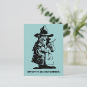 rechercheur Sly Ol Gumshoe Murder Mystery Sleuth Briefkaart (Staand voorkant)