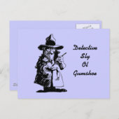 rechercheur Sly Ol Gumshoe Murder Mystery Sleuth Briefkaart (Voorkant / Achterkant)