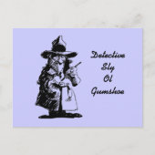 rechercheur Sly Ol Gumshoe Murder Mystery Sleuth Briefkaart (Voorkant)