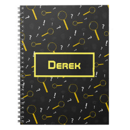 Rechercheur Spy Glass en vingerafdrukken Fun Notitieboek