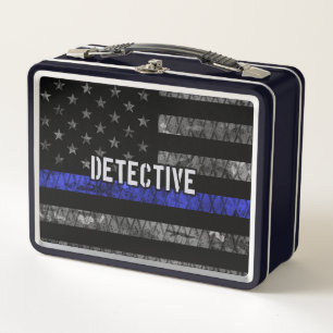 Rechercheur Thin Blue Line Distress Vlag