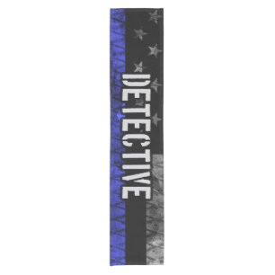 Rechercheur Thin Blue Line Distress Vlag Korte Tafelloper