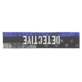 Rechercheur Thin Blue Line Distress Vlag Korte Tafelloper (Horizontaal)