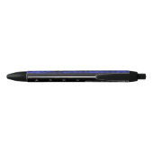 Rechercheur Thin Blue Line Distress Vlag Zwarte Inkt Pen (Achterkant)